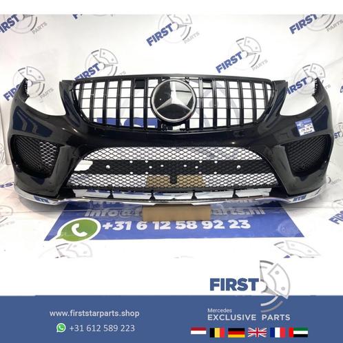 W166 GLE 43 AMG VOORBUMPER ZWART + GT GRIL origineel Mercede, Auto-onderdelen, Carrosserie, Bumper, Mercedes-Benz, Voor, Gebruikt