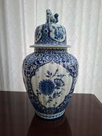 Delfts blauwe vaas met deksel in zeer nette staat, Antiek en Kunst, Ophalen