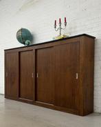 Vintage schoolkast - schuifdeurkast, Verzenden