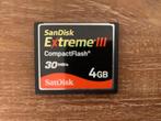 Compact Flash card, Audio, Tv en Foto, Foto | Geheugenkaarten, Ophalen, Gebruikt, SanDisk, 4 GB