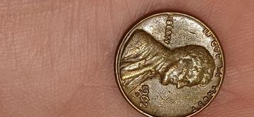 Pièce USA de monnaie rare fautèe 1962 la lettre L ., Enlèvement, Autres pays