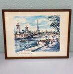 Antiek Schilderij Pont Alexandre III Parijs brug Seine paris, Antiek en Kunst, Kunst | Schilderijen | Klassiek, Ophalen of Verzenden