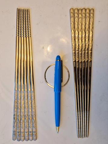 Eetstokjes | Korea | RVS | 6 paar beschikbaar voor biedingen