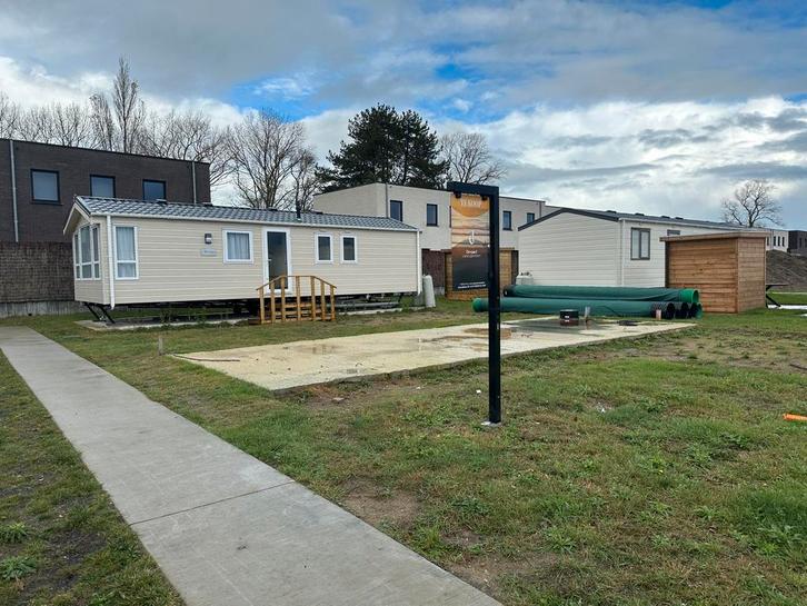 POLDERPARK 2 NIEUWPOORT BAD RHODES 1000x370/2 AFGEWERKT (x2), Caravans en Kamperen, Stacaravans, tot en met 6, Ophalen