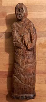 Statuette de nos régions. Sculpture ancienne en bois., Antiquités & Art, Enlèvement ou Envoi
