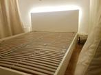 IKEA NORDLI bed 160x200 cm met LED-verlichting + matras, Huis en Inrichting, Ophalen, Wit, Tweepersoons, Zo goed als nieuw