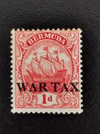 Bermuda 1918 - zeilschip met opdruk WAR TAX *, Ophalen of Verzenden, Midden-Amerika, Postfris
