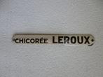 EMAILLE DEURPOST BORDJE"CHICOREE LEROUX"UIT JAREN 30, Verzenden, Gebruikt, Reclamebord