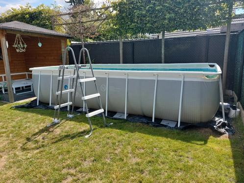 intex buizenframe zwembad, Tuin en Terras, Zwembaden, Gebruikt, 80 tot 120 cm, 400 cm of meer, 200 tot 300 cm, Rechthoekig, Ophalen