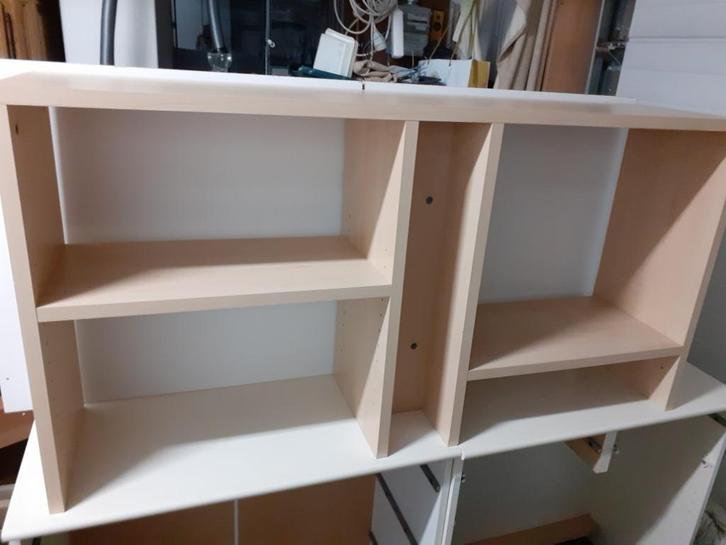 Bureau met opzetstuk GEEN IKEA, Huis en Inrichting, Bureaus, Zo goed als nieuw, Bureau, Ophalen
