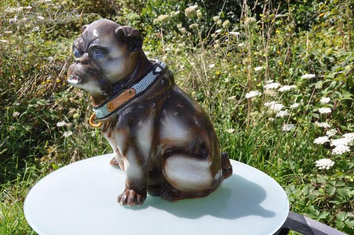 porte canne  parapluie bouledogue barbotine de wasmuel 19em, Antiquités & Art, Antiquités | Céramique & Poterie, Enlèvement