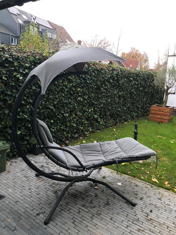 Hangstoel/zweefrelax Bahia tuin prima staat, Tuin en Terras, Tuinstoelen, Zo goed als nieuw, Metaal, Ophalen