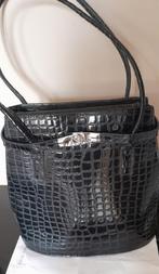 Prachtige tas met zilveren slot., Handtassen en Accessoires, Tassen | Damestassen, Ophalen of Verzenden, Zo goed als nieuw, Zwart