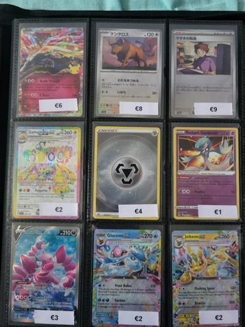 Diverse Pokemonkaarten beschikbaar voor biedingen