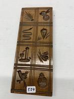 Antieke handgebeeldhouwde koekjesvorm (524), Ophalen of Verzenden