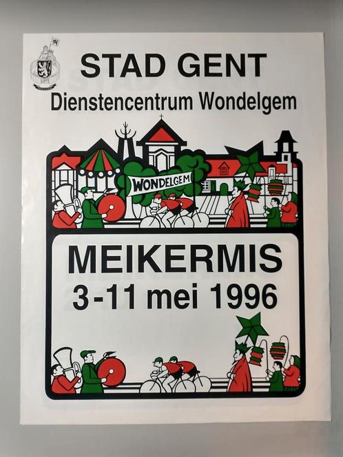 Stad Gent Meikermis 1996, Verzamelen, Posters, Gebruikt, Ophalen of Verzenden