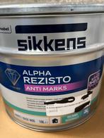 Sikkens Alpha rezisto anti-marks muurverf olijfgroen 10liter, Doe-het-zelf en Bouw, Ophalen, Nieuw, Verf