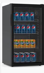 Mini koelkast 80l glasdeur zwart 48Br op 81 H, Comme neuf, Enlèvement ou Envoi