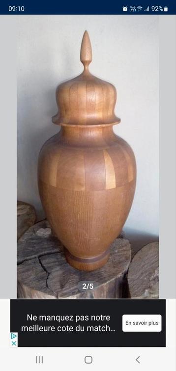 Vase en bois bonami  beschikbaar voor biedingen