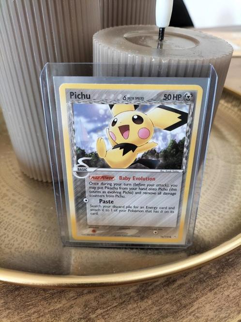Pichu delta species holon phantoms pokemon kaart, Hobby en Vrije tijd, Verzamelkaartspellen | Pokémon, Zo goed als nieuw, Ophalen of Verzenden
