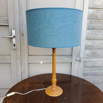 Grote blauwe lampenkap 40 op 22 cm, voor staande of hanglamp