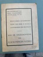 redevoering nagedachtenis koningin Astrid, Overige typen, Zo goed als nieuw, Westvl, Info@emvl.pt