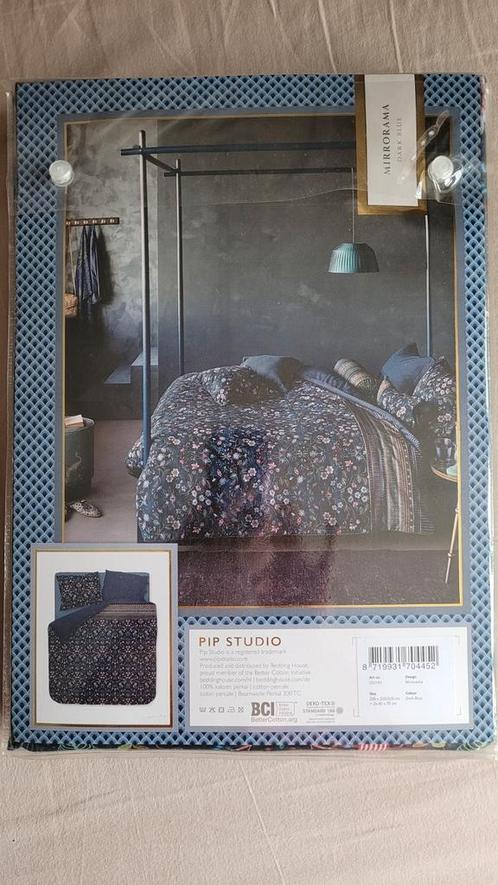 PIP STUDIO MIRRORAMA Donkerblauw 200/200 Dekbedovertrek, Huis en Inrichting, Slaapkamer | Beddengoed, Nieuw, Dekbedovertrek, Tweepersoons