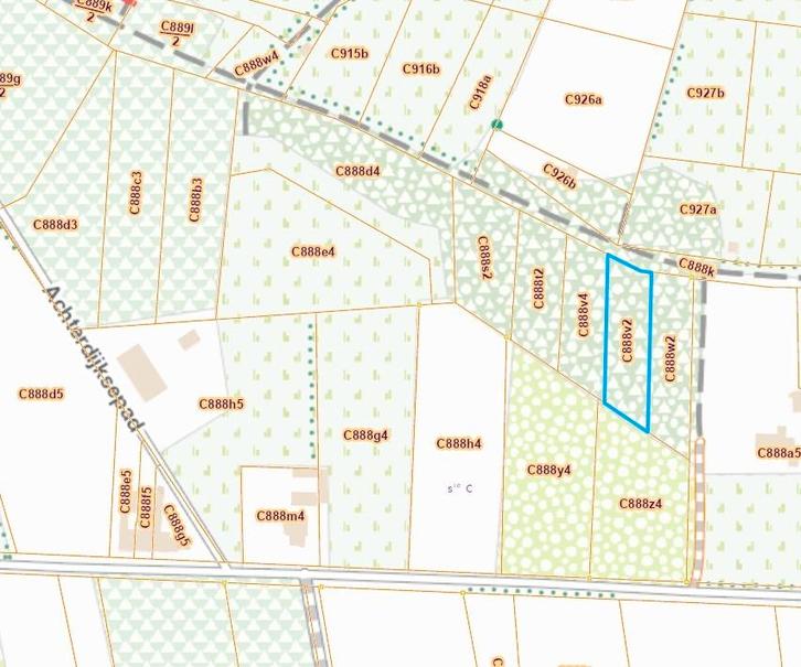 Bosgrond : perceel C888 V2 te Balen Wolfsdonken, Immo, Gronden en Bouwgronden, 1000 tot 1500 m²