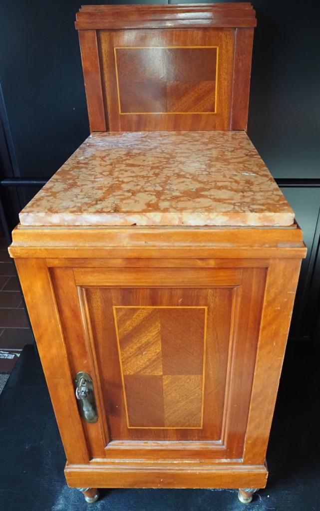 De Coene nachttafel arts and crafts, 1920, Decoene Kortrijk, Antiek en Kunst, Antiek | Meubels | Stoelen en Sofa's, Ophalen of Verzenden