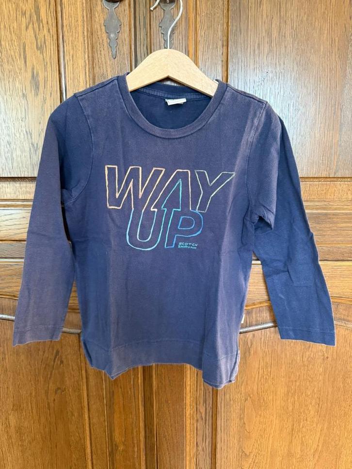 Scotch & Soda T-shirt met lange mouwen - 104 cm, Kinderen en Baby's, Kinderkleding | Maat 104, Zo goed als nieuw, Jongen, Shirt of Longsleeve