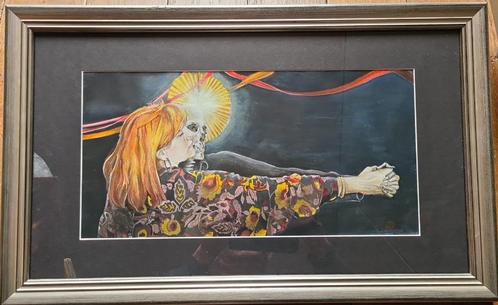 Aquarel - De Dodendans - Magda Francot, 1999, Antiek en Kunst, Kunst | Schilderijen | Modern, Verzenden