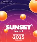 2 tickets voor Sunset festival zaterdag 20 september, Tickets en Kaartjes