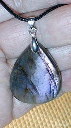 Labradoriet hanger met paarse reflecties, Paars, Nieuw, Ophalen of Verzenden, Met edelsteen