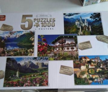 assortiment puzzels 8 stuks voor 15€