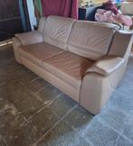 Lederen zetel, Huis en Inrichting, Ophalen, Gebruikt, Driepersoons, Leer
