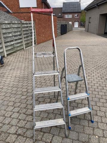 trapladder, Doe-het-zelf en Bouw, Ladders en Trappen, Ophalen, Gebruikt, Ladder, Minder dan 2 meter