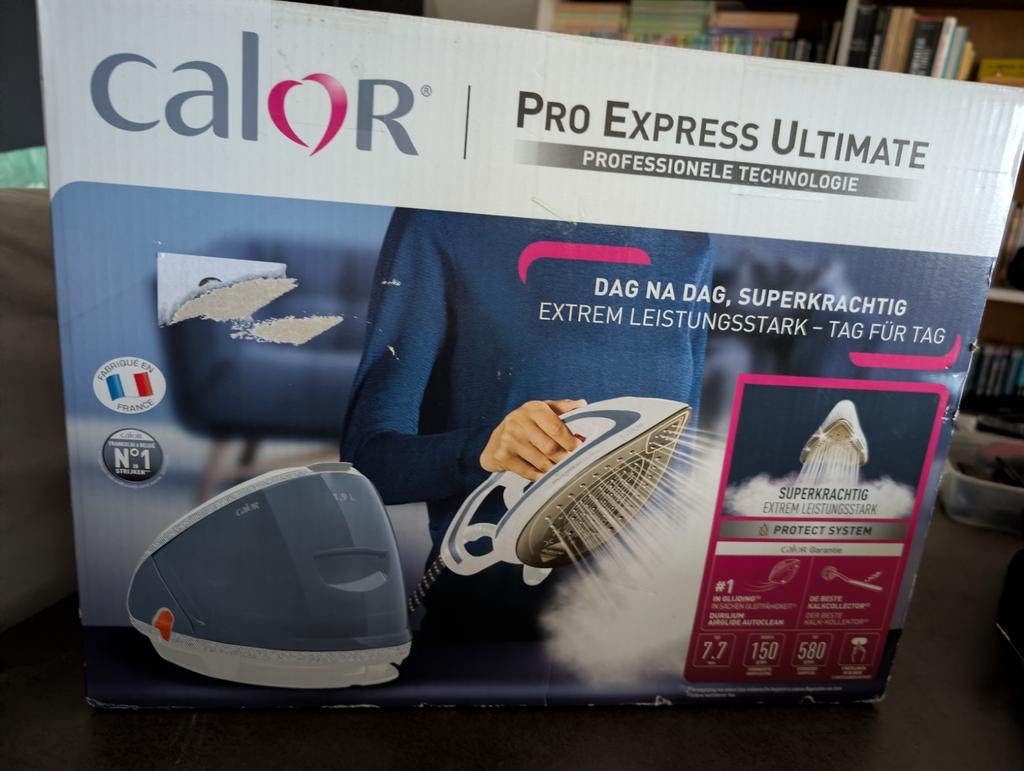 NEUF : Centrale Vapeur CALOR Pro Express Ultimate GV9565, Electroménager, Fers à repasser & Planches à repasser, Enlèvement