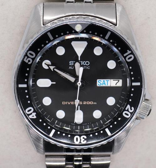 Seiko SKX013 K "Mini diver" + rubber strap Original, Handtassen en Accessoires, Overige Accessoires, Zo goed als nieuw, Ophalen of Verzenden