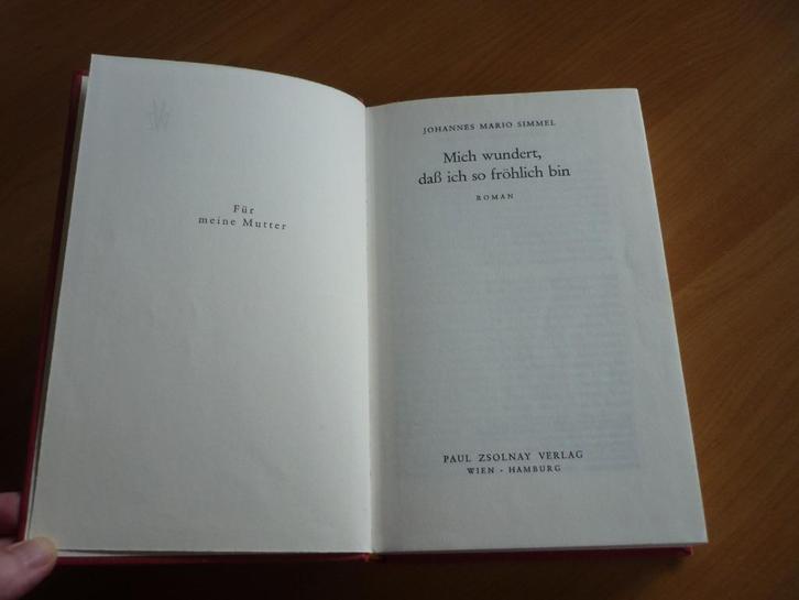 Boek Mich wundert dass ich so fröhlich bin van J.M. Simmel, Boeken, Romans, Ophalen of Verzenden
