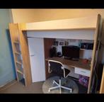 Hoogslaper met ingebouwde bureau en kast, Kinderen en Baby's, Ophalen, Matras