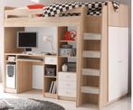 Hoogslaper met bureau en Kleerkast, Enlèvement, Utilisé, Lit mezzanine