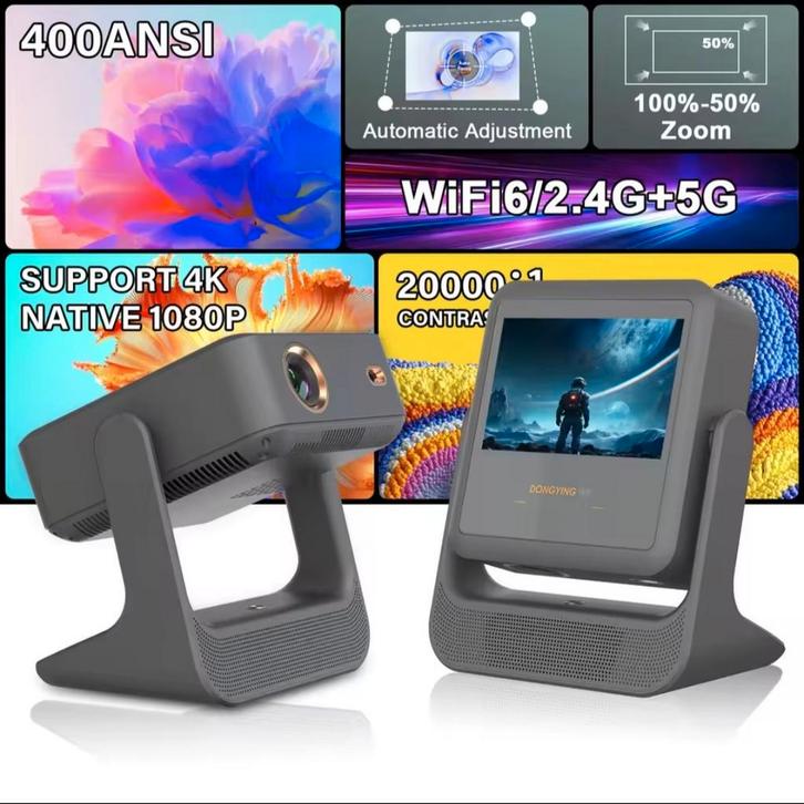 Laatste stuk! Touchscreen TV en smart projector in 1! Nieuw., Audio, Tv en Foto, Beamers, Nieuw, LCD, Ultra HD (4K), Ophalen of Verzenden