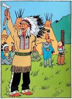 Plaque émaillée Tintin en Amérique   2.000 €, Ophalen, Zo goed als nieuw