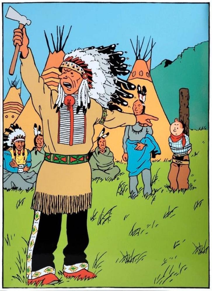 Plaque émaillée Tintin en Amérique   2.000 €, Collections, Collections Autre, Comme neuf, Enlèvement