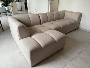 Sofa Allese JYSK, Beige chaise longue, zitbank 3/4 person beschikbaar voor biedingen