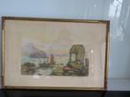 Vintage Ets aquatint Yves Osterlind (1892-1937) Marine thema, Antiek en Kunst, Kunst | Etsen en Gravures, Ophalen of Verzenden
