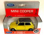 Mini Cooper geel met zwart dak Welly., Ophalen, Zo goed als nieuw, Auto