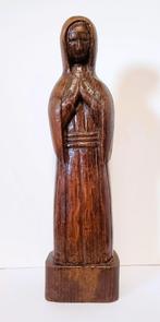 Beeldhouwwerk in massieve eik., Antiek en Kunst, Ophalen of Verzenden