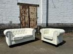 Witte chesterfield zetels, Ophalen, Chesterfield, Nieuw, 75 tot 100 cm