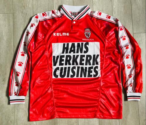 R. Exc. Moeskroen voetbalshirt '98-'99 Kelme Match issue, Verzamelen, Sportartikelen en Voetbal, Gebruikt, Shirt, Ophalen of Verzenden